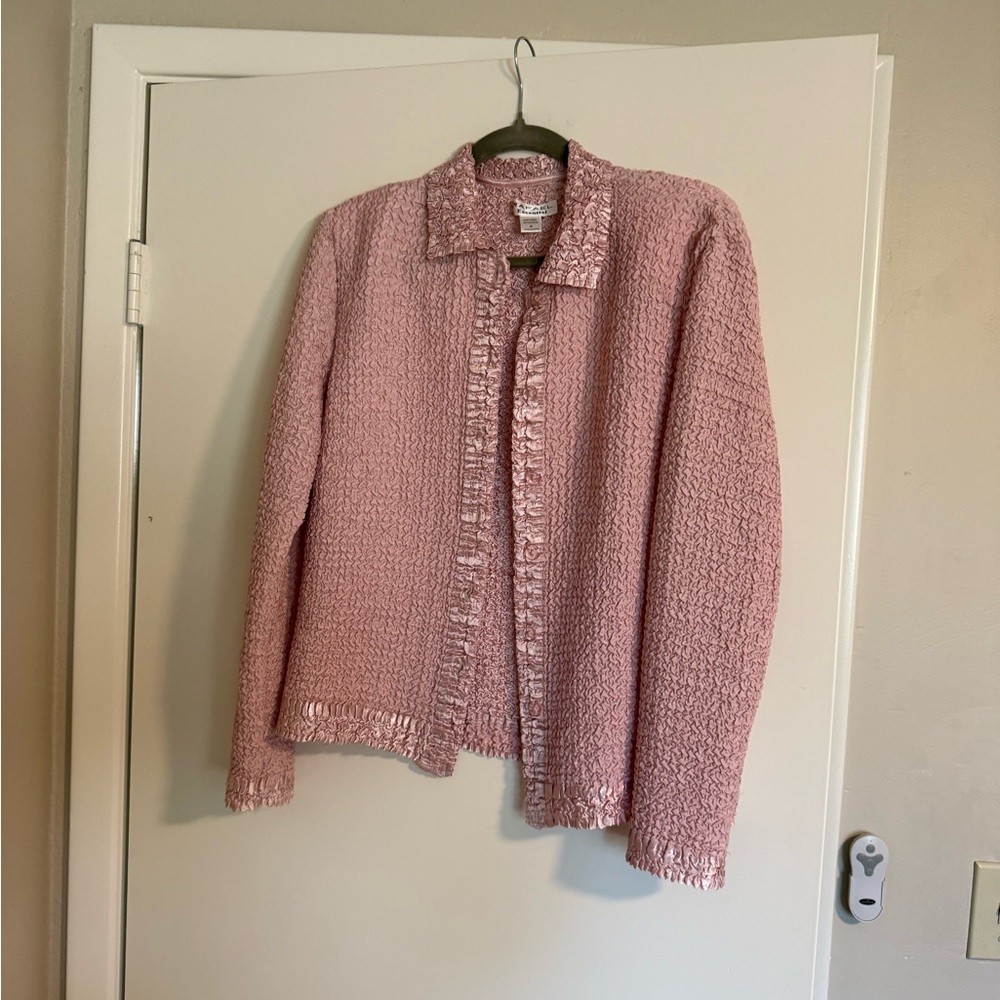 RAFAEL Pink Textured Blazer